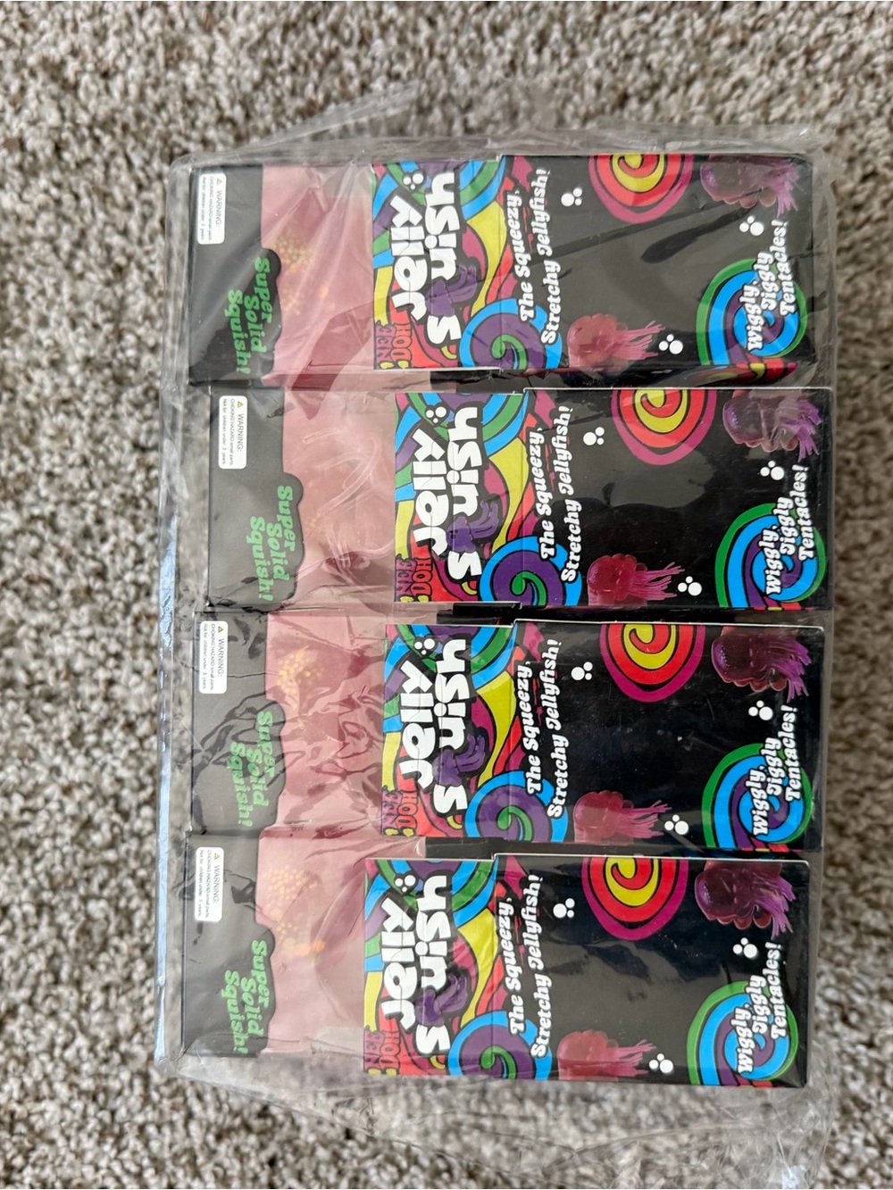 16 pieces Needoh Jelly Squish Stretchy Squish Toy - Pink